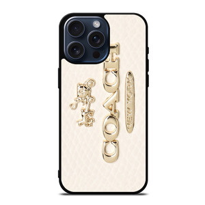 COACH PINK PATTERN MATE iPhone 13 Pro Max Case